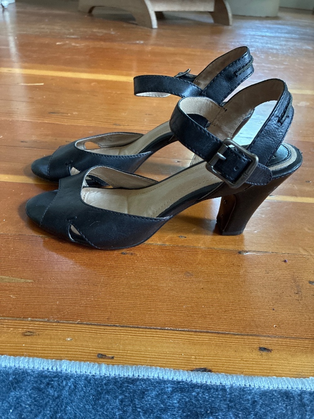 Frye strappy heels